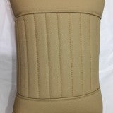 腰枕（人造皮-反面带拉链）-米色，Size: (35L * 23W * 7H)英寸