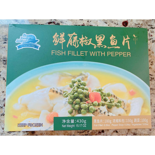2-Fresh rattan pepper black fish fillet 430g