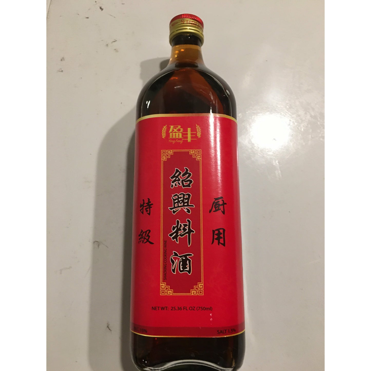 01-盈丰绍兴料酒（方瓶） 750ml