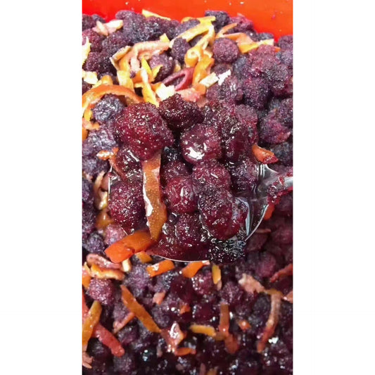 1- Handmade dried red bayberry with tangerine peel, 1 lb/bag