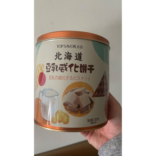 1-Japanese Hokkaido wafers, 1 can, 300g