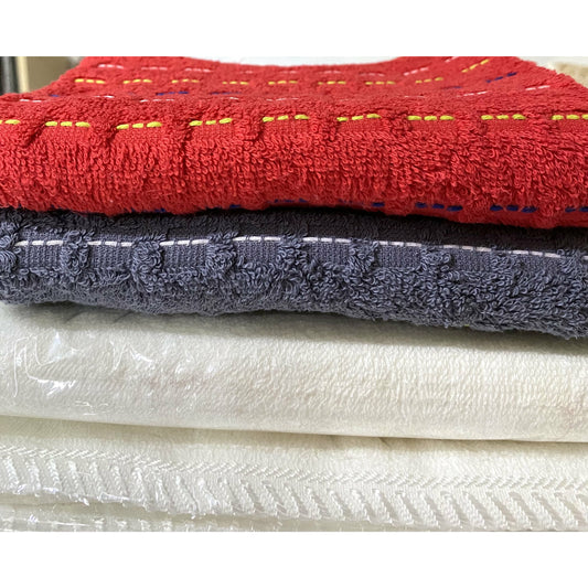 1-二条浴巾（素色）+ 二条毛巾