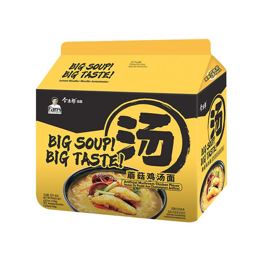 Jinmailang-Big Noodle Soup Mushroom Chicken Noodle Soup 5 packs 138gX5