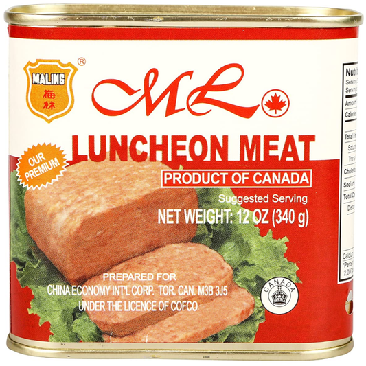 1- Merlin brand premium luncheon meat