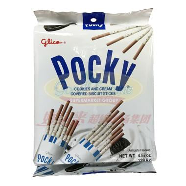 Pocky Glico Pocky Cookies Cream Biscuit Sticks 4.57oz 2 Pack